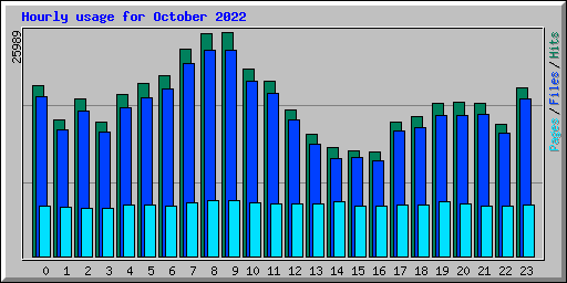 Hourly usage for October 2022